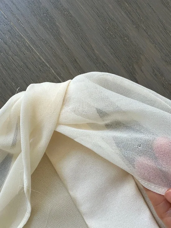 Reformation Ecru Scarf Mini Dress Butter Champagne - Size 2 - with tags - Picture 9 of 11